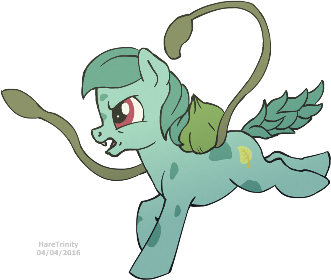 Haretrinity, Bulbasaur, Pokémon, Ponified, Safe, Simple - Filename (1191x1024), Png Download
