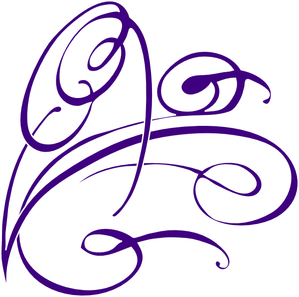 Decorative Swirl Purple Clip Art At Clker Com Vector - Swirl Clip Art (600x597), Png Download