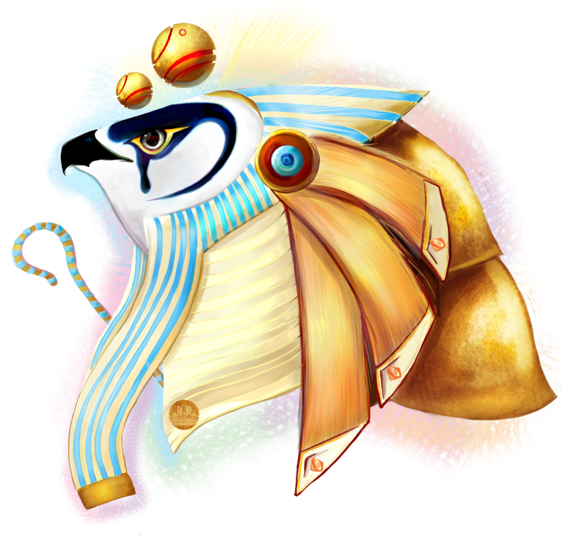 Transparent Sun Egyptian - Egyptian God Ra Png (800x791), Png Download