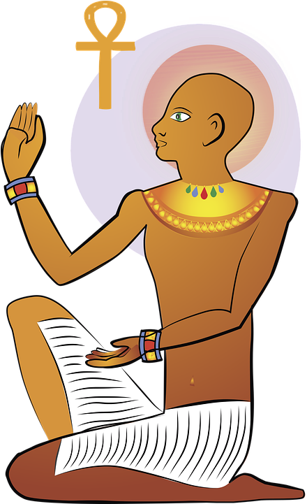 Egypt, Figure, Graphics, Vector, Illustration, People - Vector Graphics (453x720), Png Download