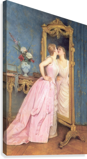 The Last Glance In The Mirror Canvas Print - Vanity Fair William Thackeray Book (279x511), Png Download