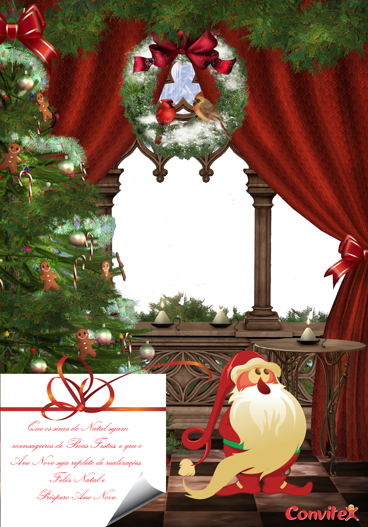 Esta Entrada Foi Postada Em 02/12/2011, Em Cartões, - Gladsbuy Snow Out Of The Window 10 X 20 Computer Printed (1239x1772), Png Download