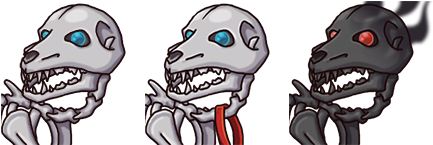 Rpg Maker Mv Skeleton Dog (576x288), Png Download