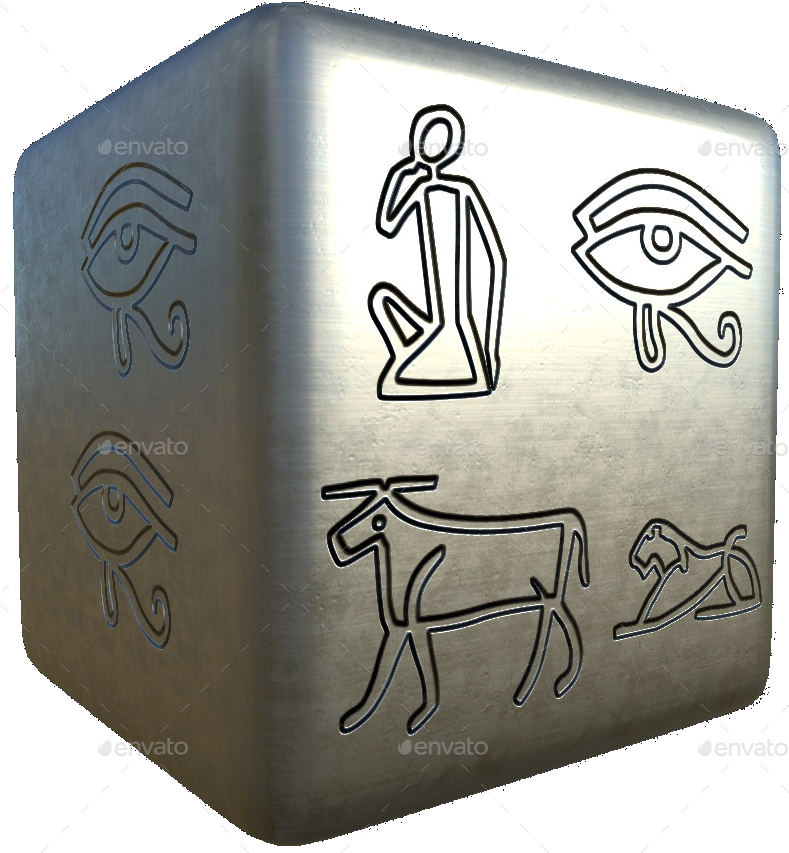 1 - Egyptian Alpha Zbrush (800x860), Png Download
