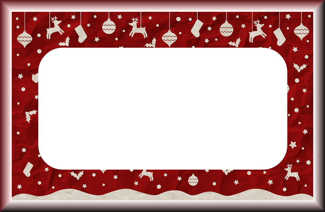 Molduras De Natal - Xmas Frame (1104x720), Png Download