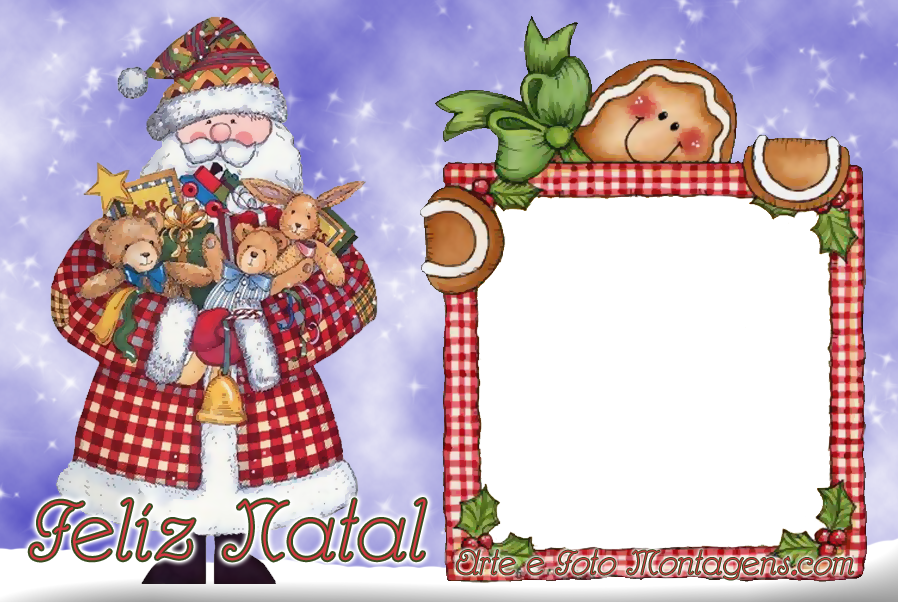Montagem Para Fotos - Cartão De Natal Para Colocar (898x602), Png Download