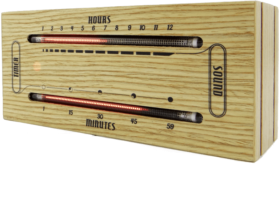 The Luminous Electronic Bargraph Clock - Nuvitron The Luminous Electronic Bargraph Clock (1000x1001), Png Download