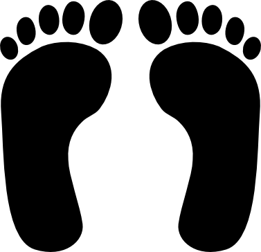 Just Like In Your Life When Someone - Feet Silhouette (377x364), Png Download