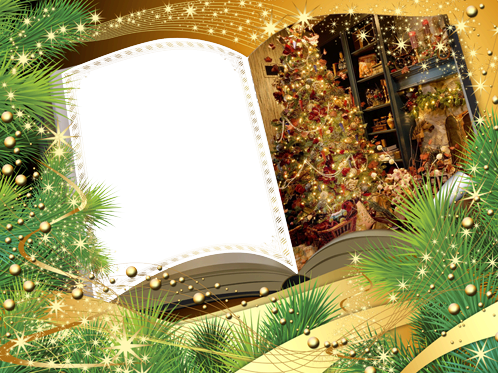 Livro De Natal - Fireplace Christmas Ornaments Home 24x18 Print Poster (498x373), Png Download