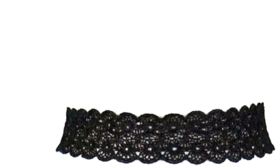 Floral Lace Choker - Black Choker Transparent (480x480), Png Download
