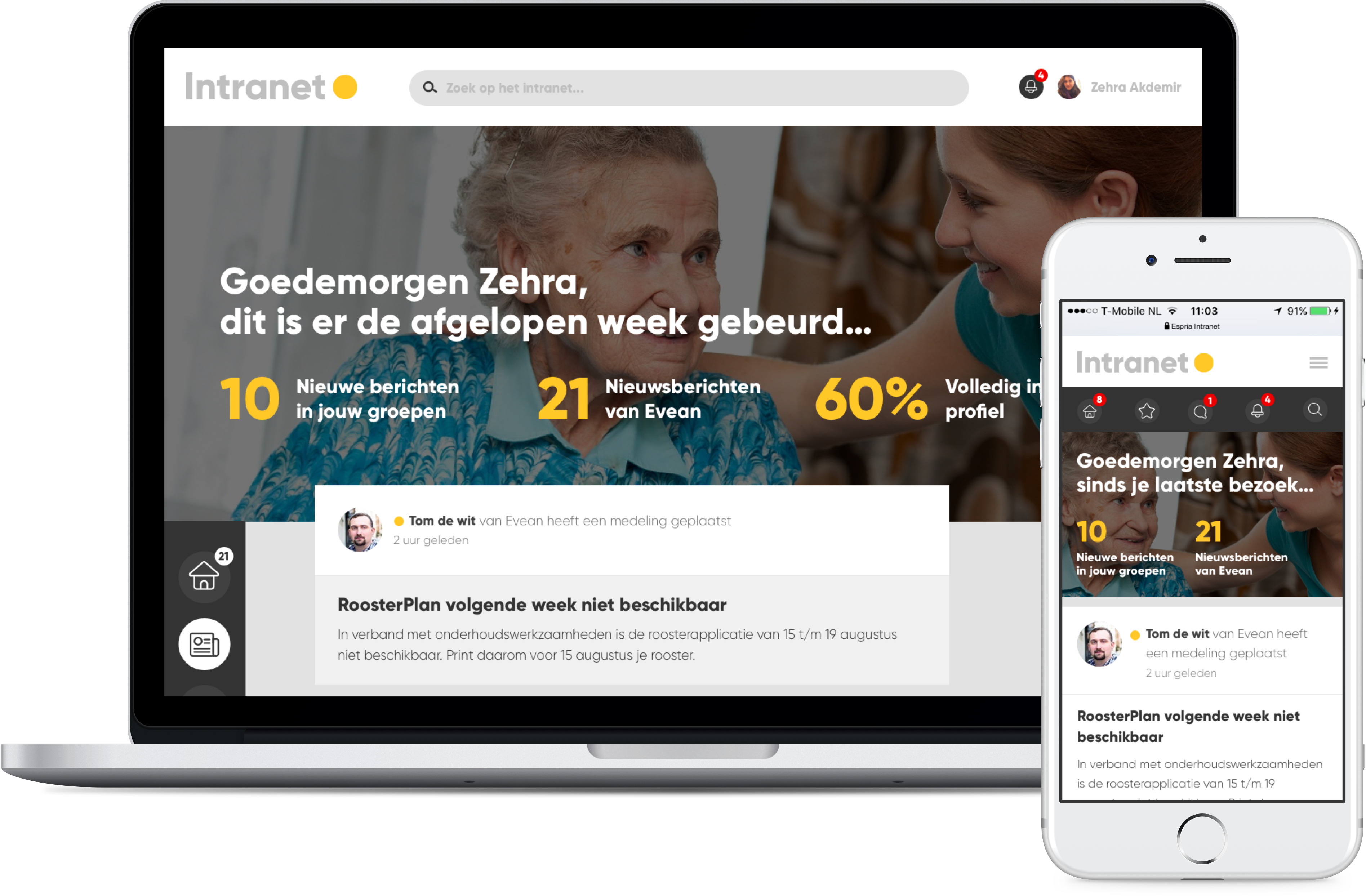 Mockup Espria Intranet (3791x2487), Png Download
