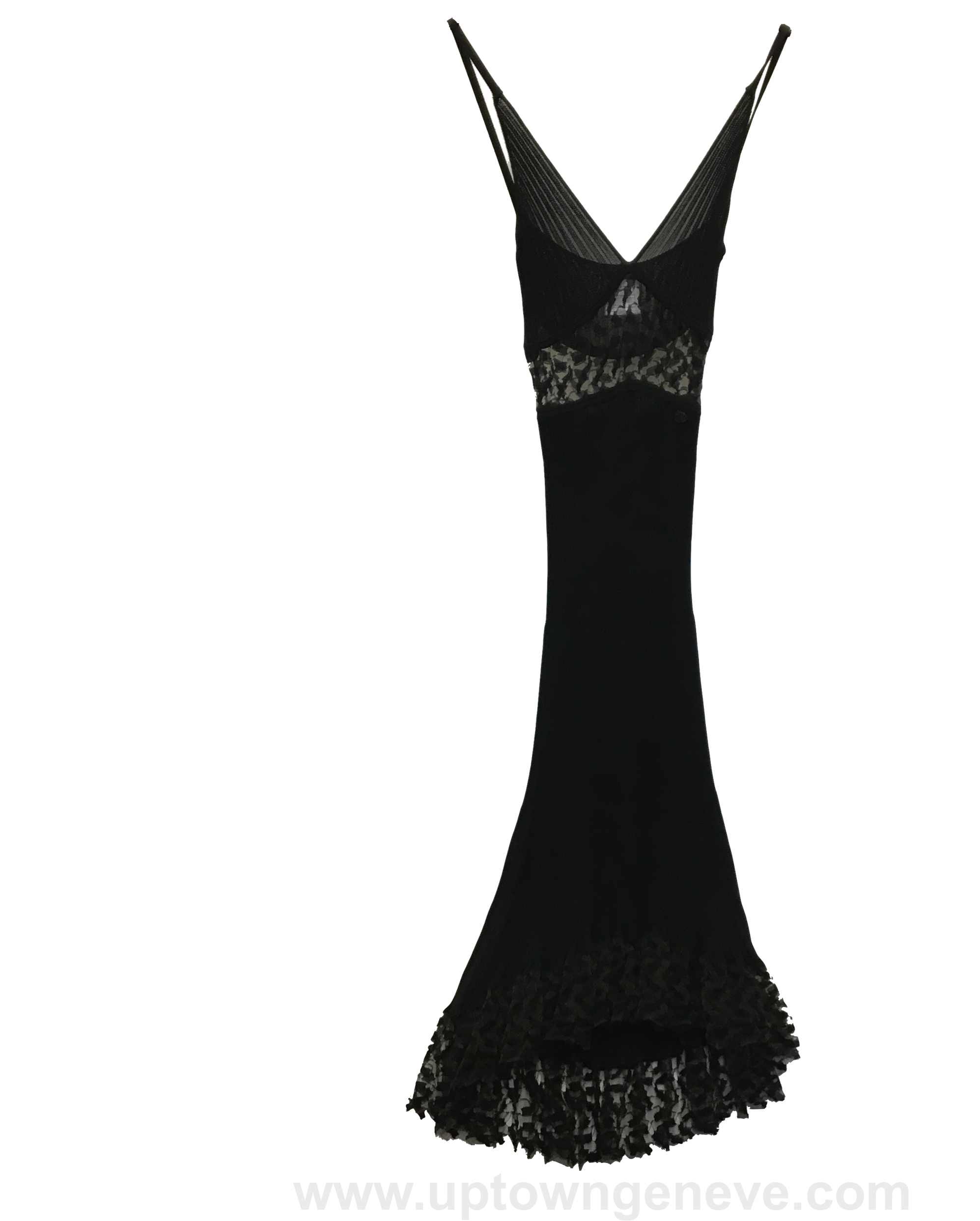 Chanel Little Black Lace Dress Photo @stylenseven - Black Dress Chanel Png (2500x2500), Png Download