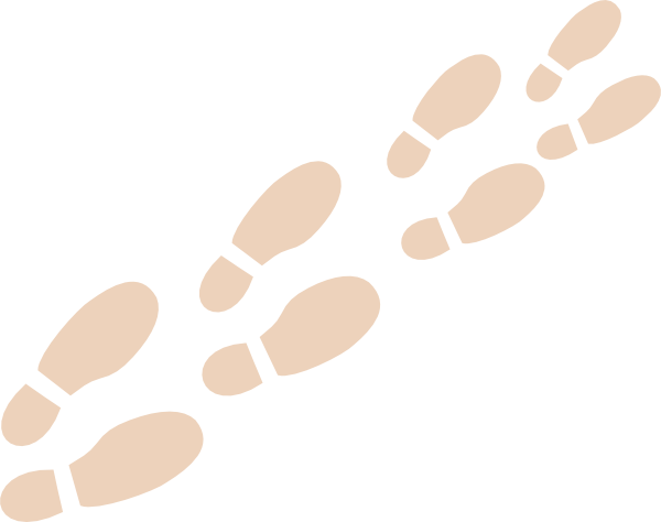 Shoe Print Clip Art At Clker - Clip Art (600x474), Png Download