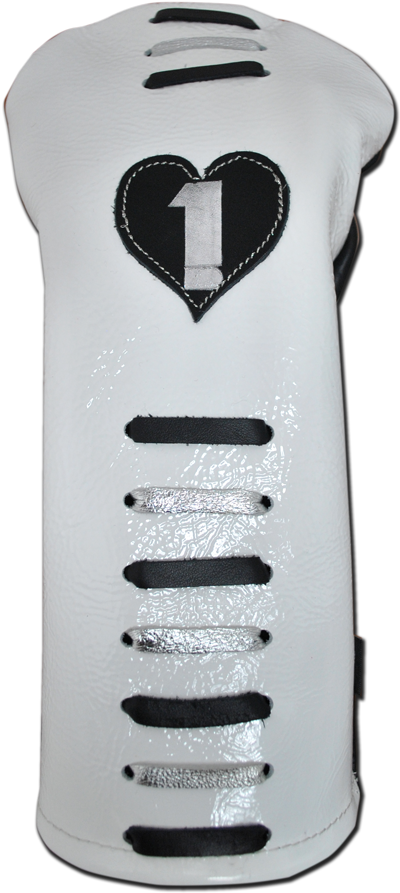 Silver & Black Lace Headcover (972x972), Png Download