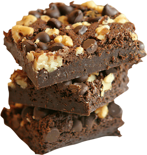 Chocolate Walnut Brownie - Chocolate Walnut Brownie Png (750x570), Png Download