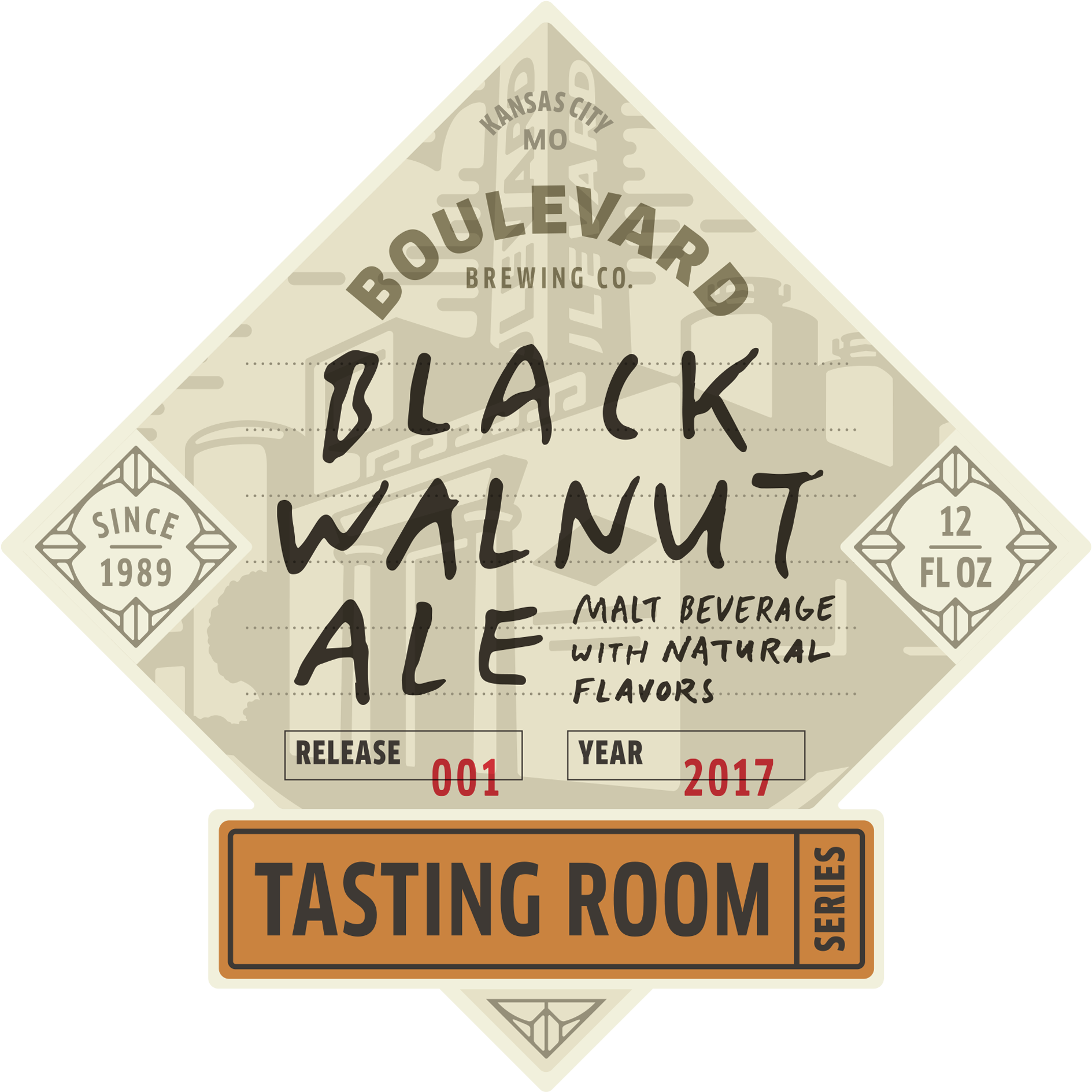 Tasting Room Black Walnut Ale - Ale (1889x1889), Png Download
