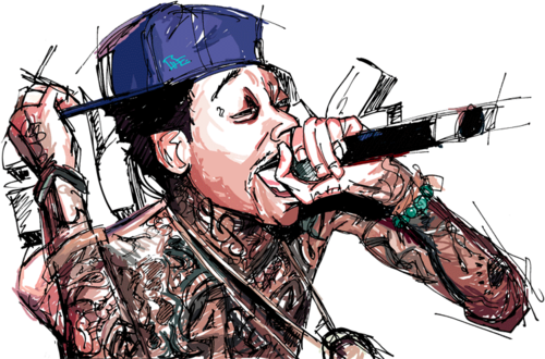 Wiz Khalifa Image - Imagens De Rap Png (500x330), Png Download