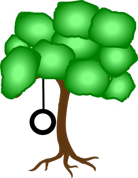 Tire Swing Clip Art - Tire Swing Clipart (462x596), Png Download