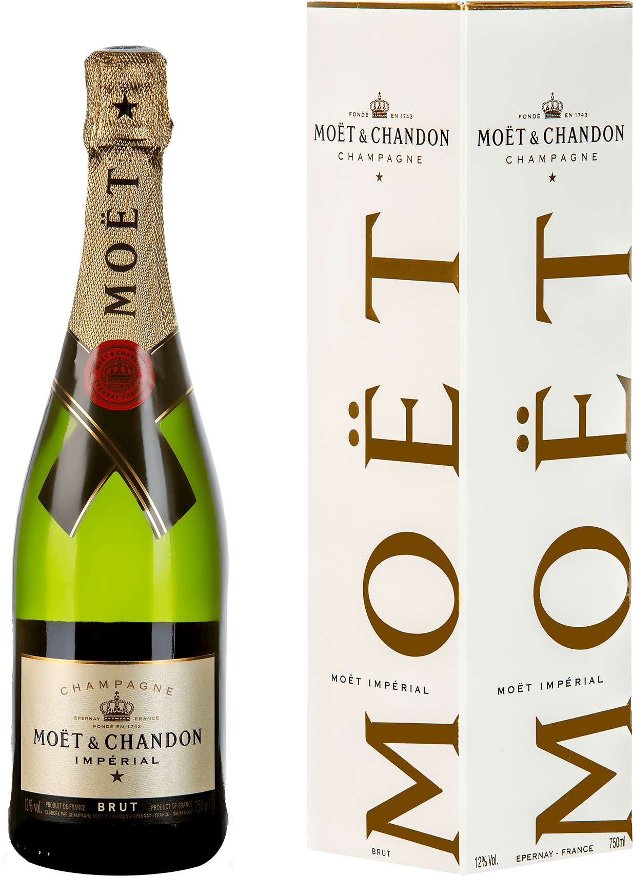 Moêt Et Chandon Brut Impérial Gift Pack - Moet Chandon Imperial Brut Caja (1750x2330), Png Download