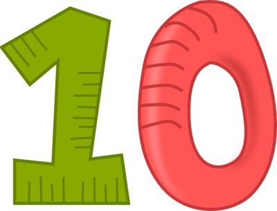 10 Numbers Clipart File Png Images - Number 10 Clipart (400x305), Png Download