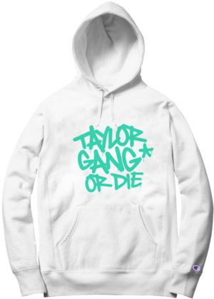 Core Hood White Teal - Original Schwarzmarkt Women's Hoodie Model Taylor Star (600x450), Png Download