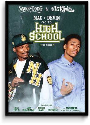 Download Snoop Dogg X Wiz Khalifa Poster - Mac & Devin Go To High