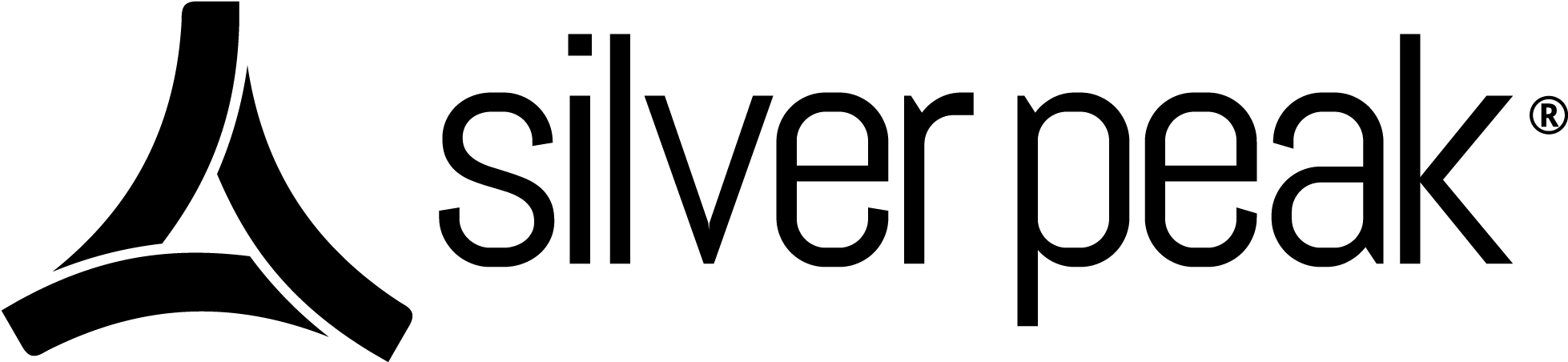 Black - Silver Peak Logo White (2348x754), Png Download