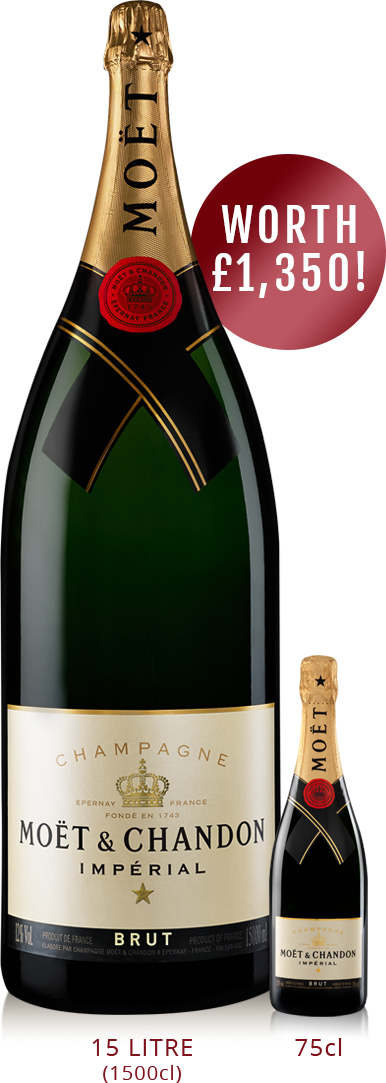 Graphic Freeuse Stock Win A Litre Of Mo T Chandon - Moët & Chandon Moet & Chandon Imperial Brut (386x1083), Png Download