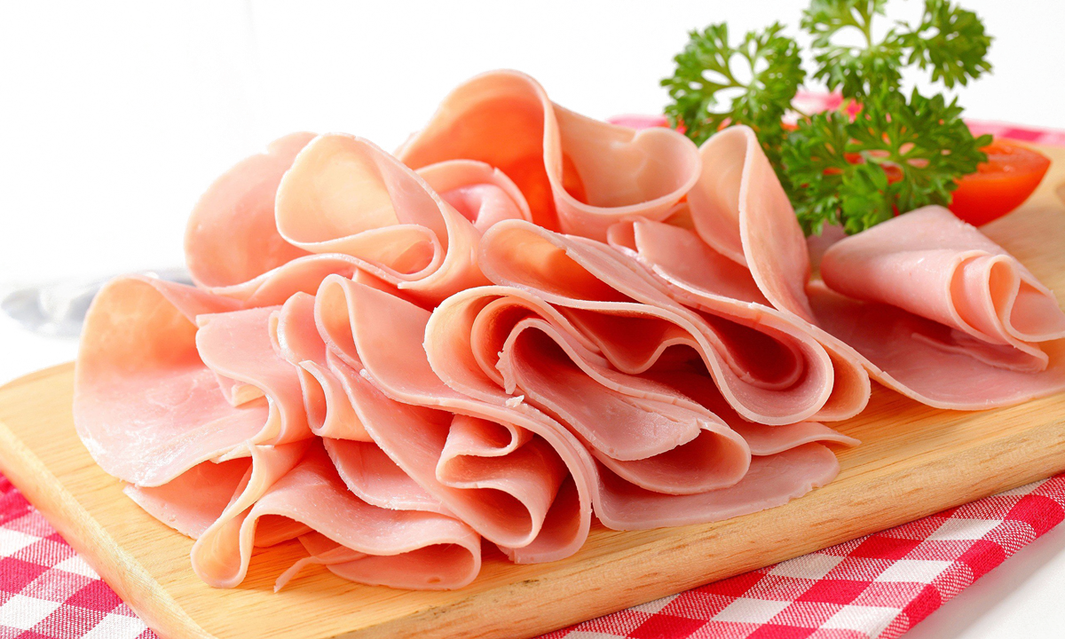 Sliced Ham Png Download Image - Thin Sliced Deli Ham (1200x720), Png Download