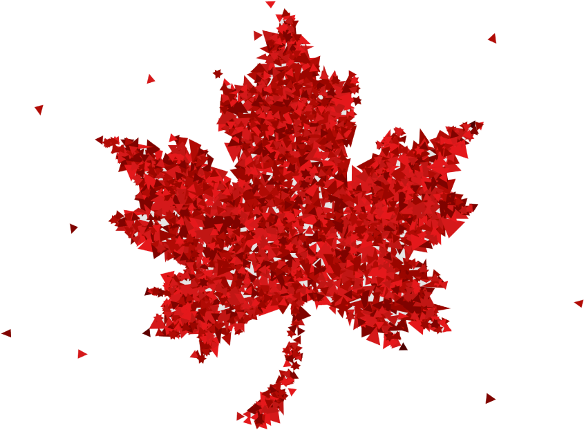Red Maple Leaf Png Download - Happy Canada Day 150 (855x714), Png Download