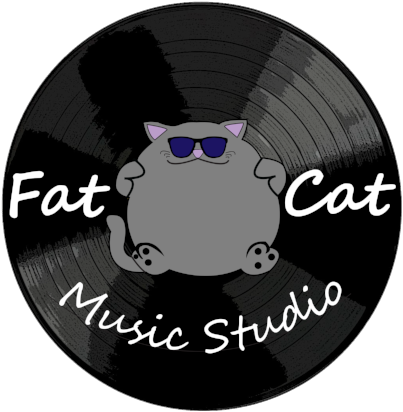 Fat Cat Record Design No Background - Circle (500x469), Png Download