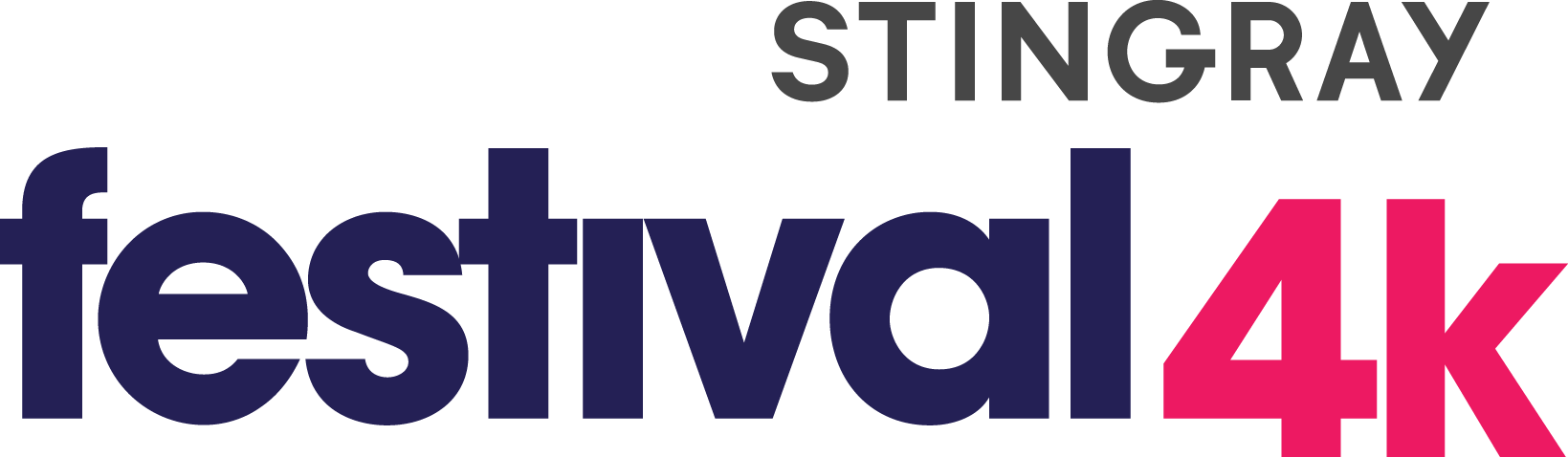 Stingray Festival 4k - Festival 4k Logo (1639x478), Png Download