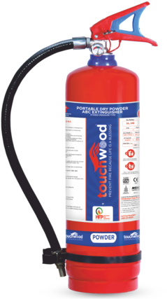 1 Kg Abc Fire Extinguisher - Touchwood Fire Extinguisher (312x500), Png Download