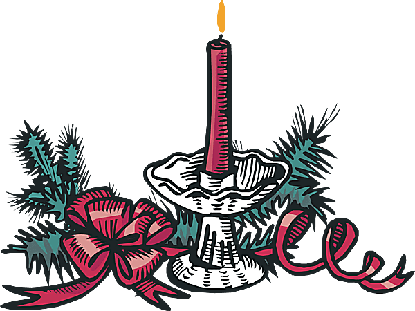 Christmas Greenery Clipart (600x450), Png Download