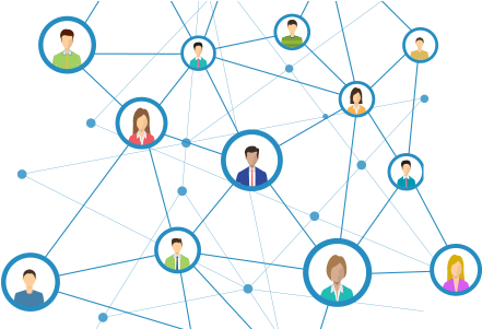 People In A Network - Network (600x300), Png Download