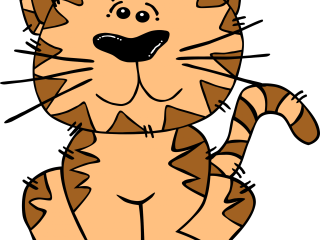 Big Cat Clipart Barn Cat - Cat On A Mat Clipart (640x480), Png Download