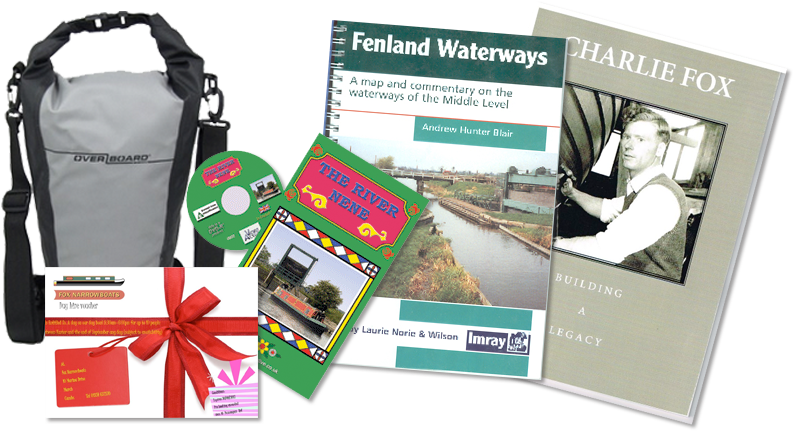 Narrow Boat Christmas Gifts - Red And White Background (822x456), Png Download