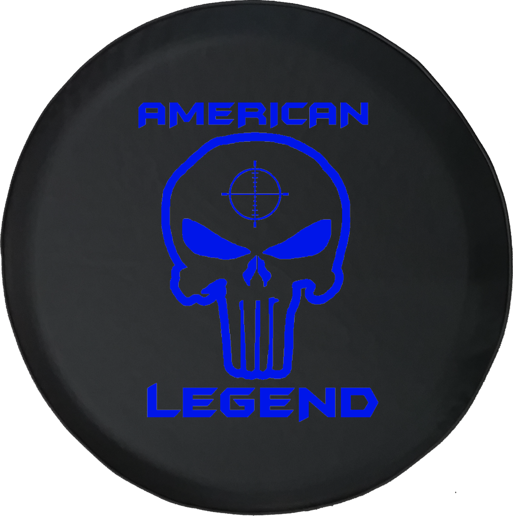 Punisher Skull Offroad Rv Camper Spare Tire Cover-35 (1768x1777), Png Download