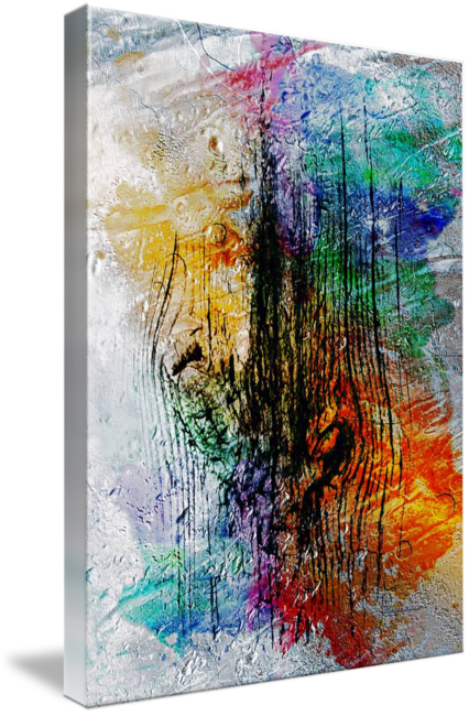 Surreal Drawing Expressionism - 2l Abstract Expressionism Digital Painting (426x650), Png Download