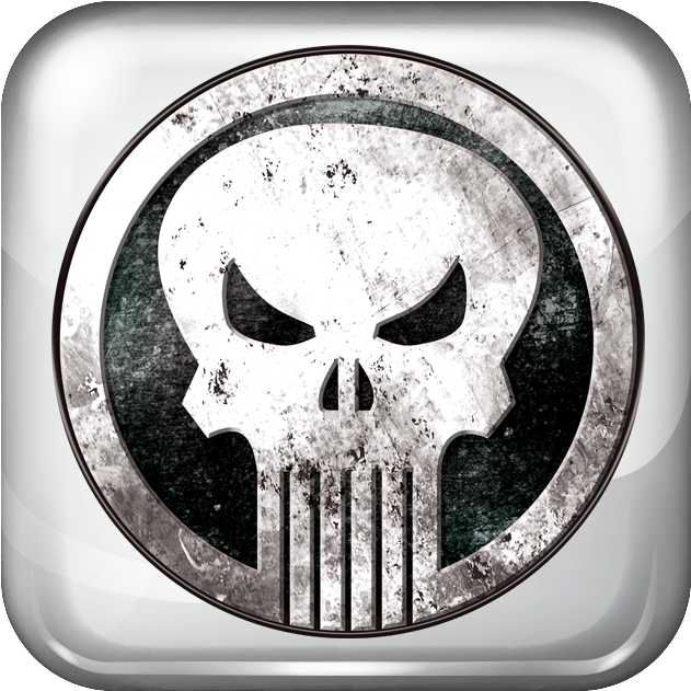 Spiderman Captain America Iron Man Incredible Hulk - Punisher Grunge Icon Messenger Bag (708x704), Png Download