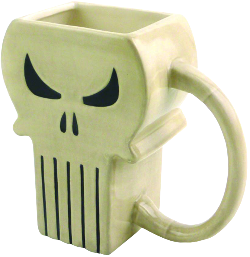 Punisher Symbol Moulded Mug - Classic Imports Marvel Heroes The Punisher Symbol Molded (855x900), Png Download