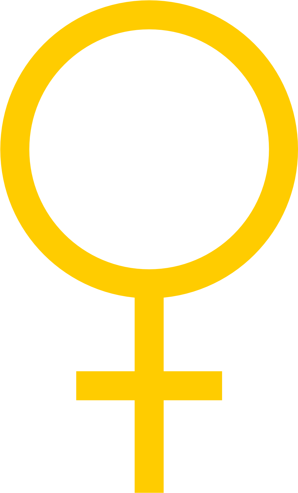 Female Symbol Color Colour Tangerine Yellow Xochi - Ville De Saint Etienne (999x1700), Png Download
