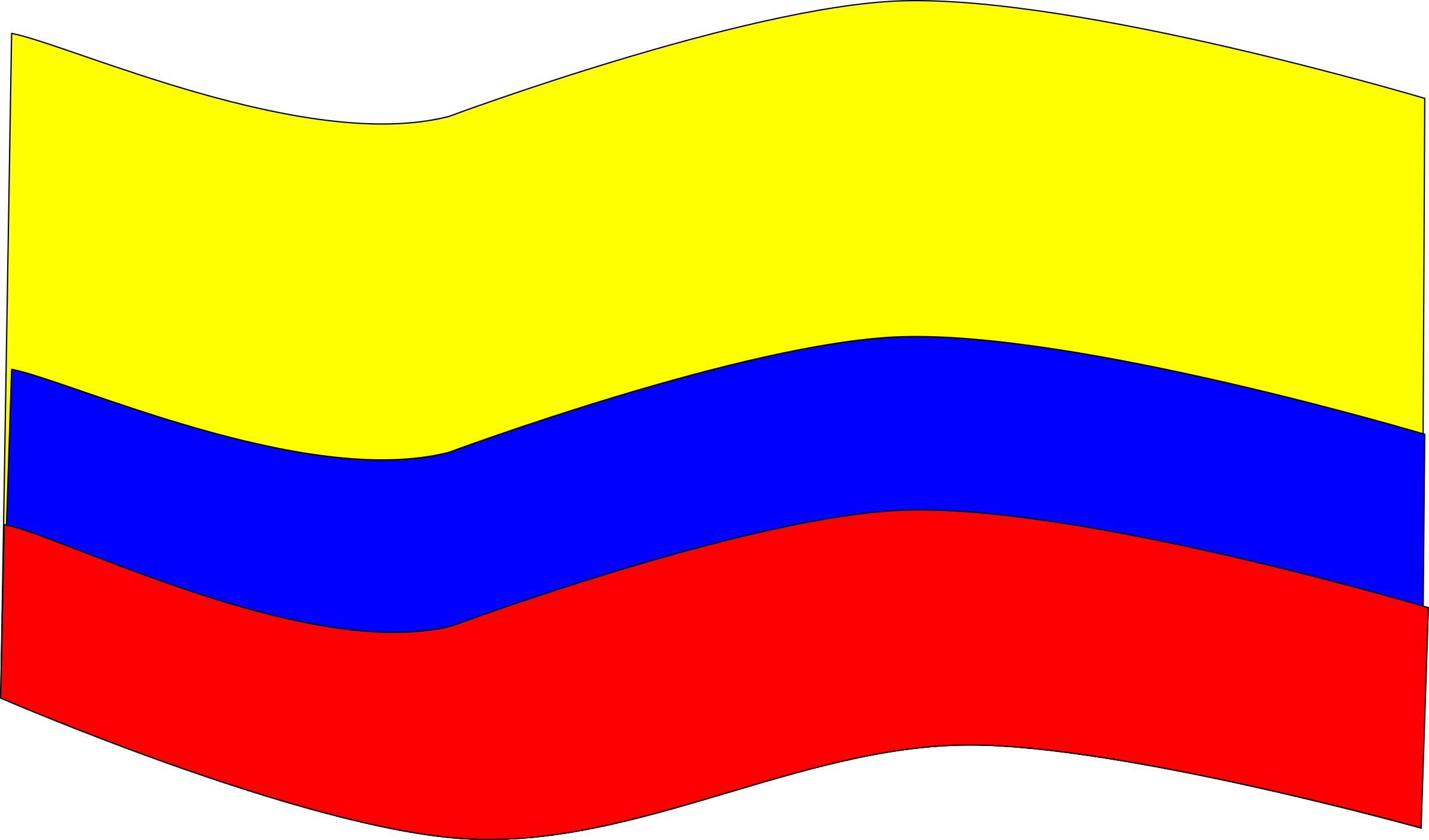 This Free Icons Png Design Of Bandera Colombia (2400x1412), Png Download