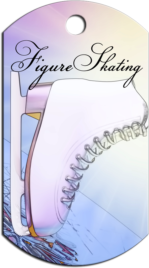 Dogtag Figure Skating (537x969), Png Download