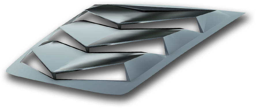 Glassskinz® 21st Century Rear Window Valence For Your - Paper (888x376), Png Download