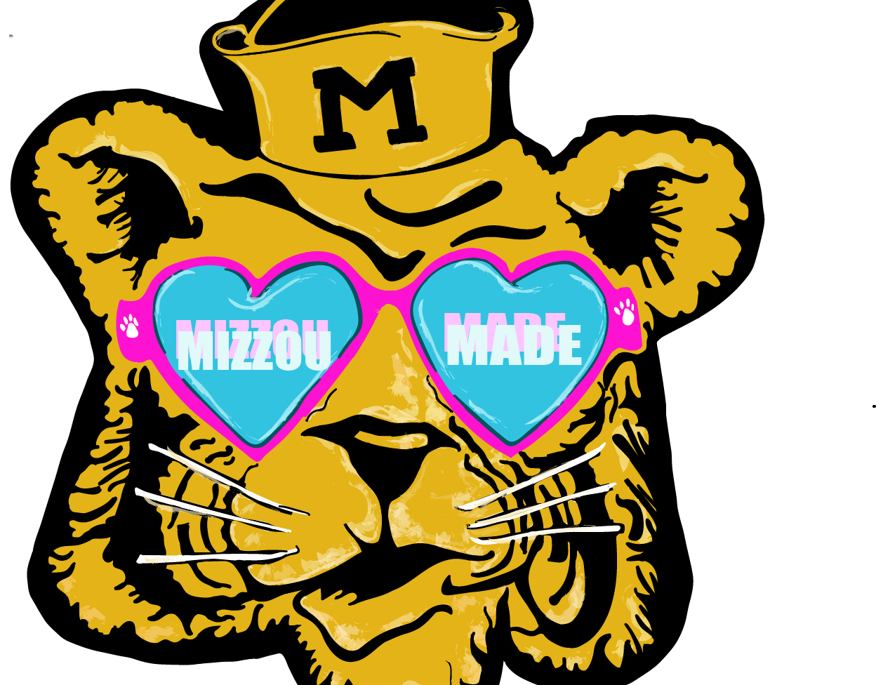 University Of Missouri Stickers And Logos - Missouri Tigers Football (1248x976), Png Download