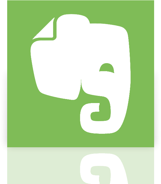 Evernote, Mirror Icon - Evernote Icon (640x640), Png Download