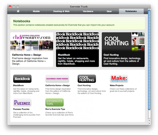 Evernote Expands With 'trunk' App Showcase - Cool Hunting (660x565), Png Download