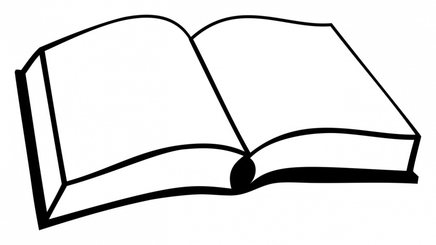 Coloring Pages Book Cover Computer Icons Page Free - Book (850x479), Png Download