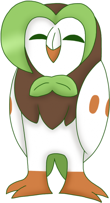 Pokemon Dartrix Png - La Evolución De Rowlet (700x933), Png Download